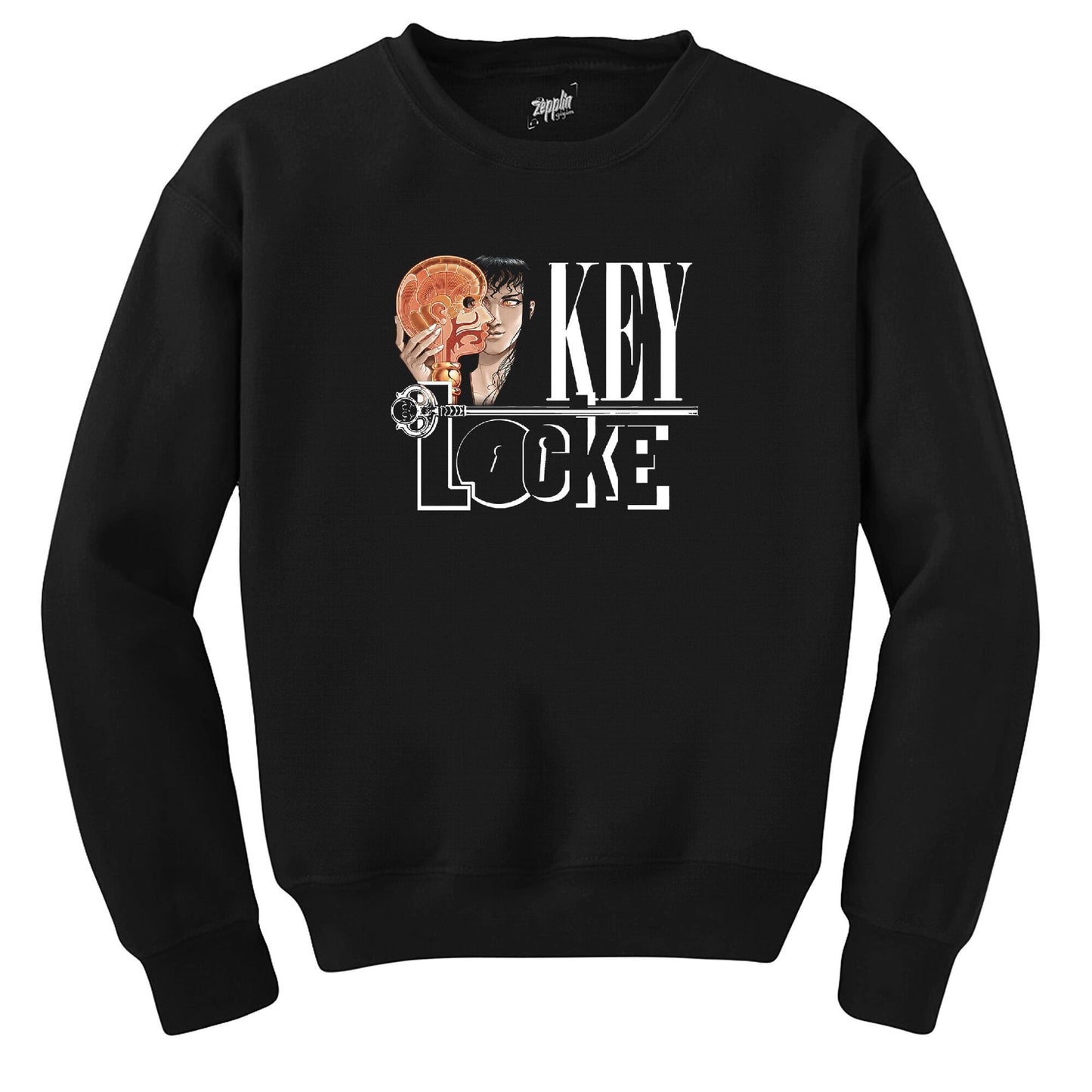 Locke Key Head Keys Siyah Sweatshirt