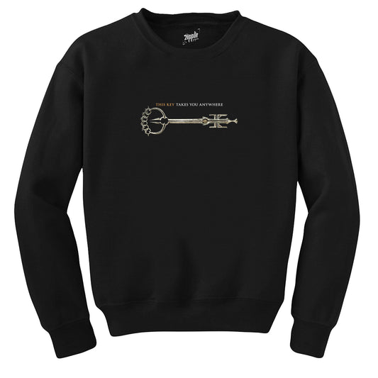 Locke Key This Key Anywhere Siyah Sweatshirt