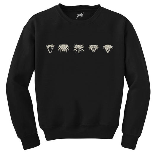 The Witcher Icon Siyah Sweatshirt