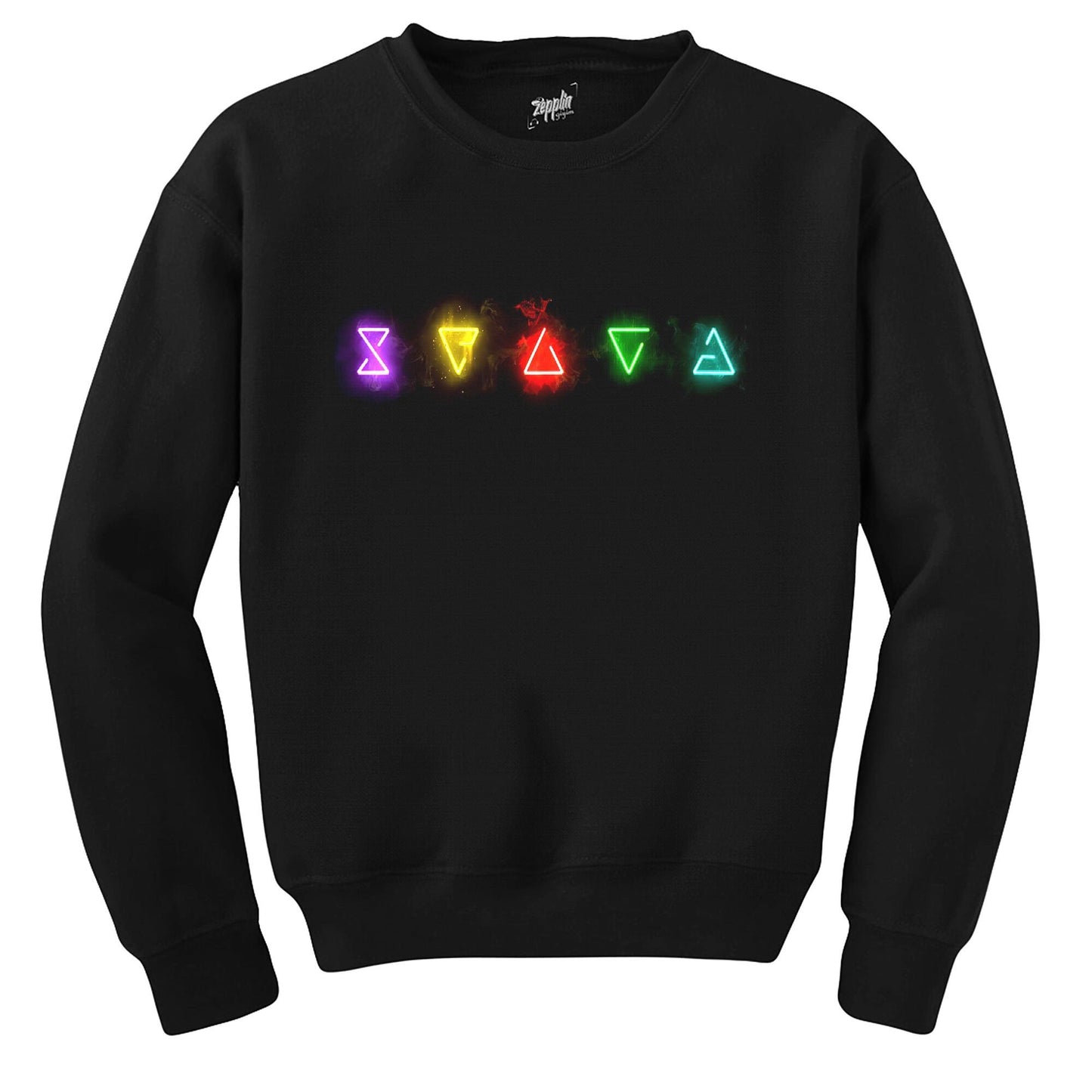 The Witcher Lighting Symbol Siyah Sweatshirt