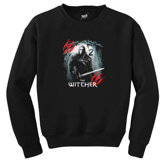 The Witcher Season 2 Geralt Moon Siyah Sweatshirt