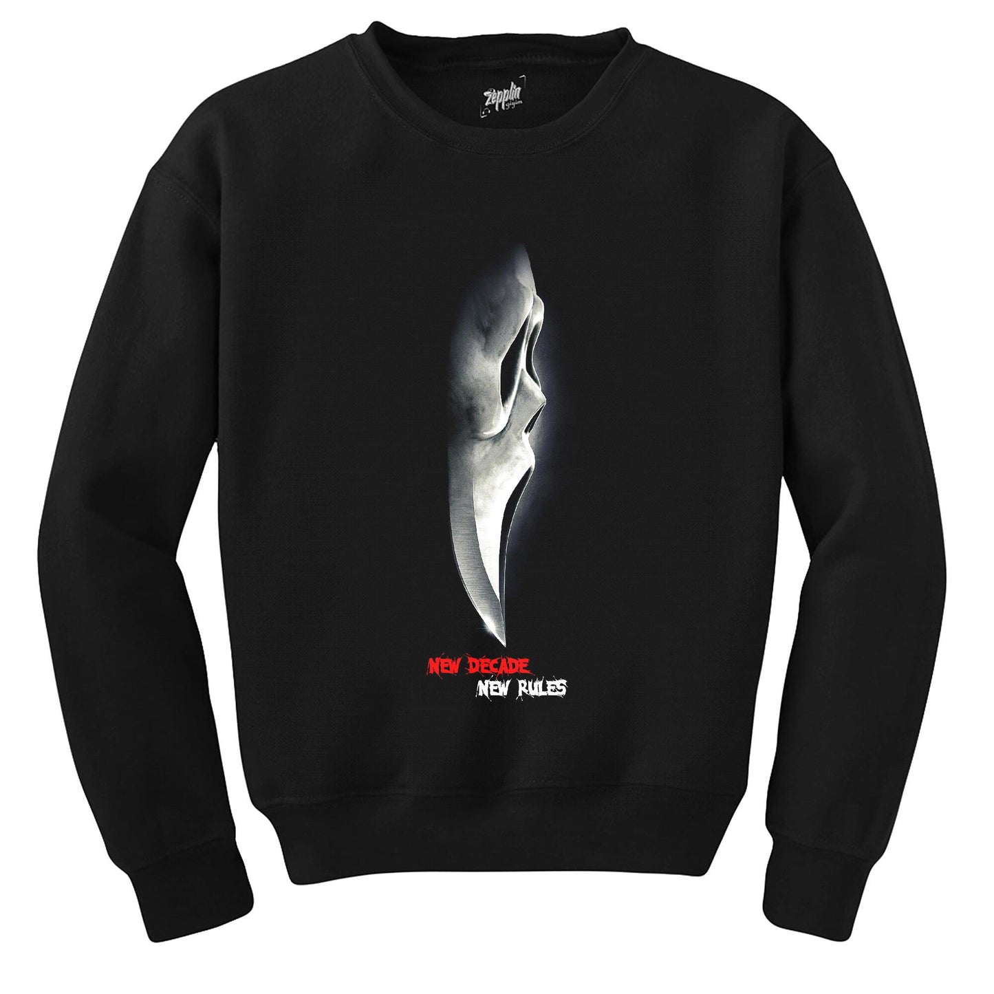 Scream New Decade New Rules Siyah Sweatshirt