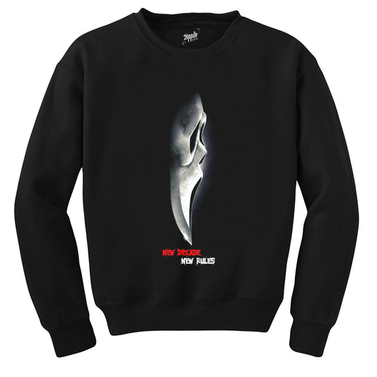 Scream New Decade New Rules Siyah Sweatshirt