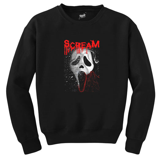 Scream Drop Siyah Sweatshirt