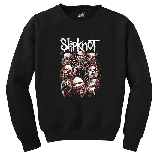 Slipknot Head Siyah Sweatshirt