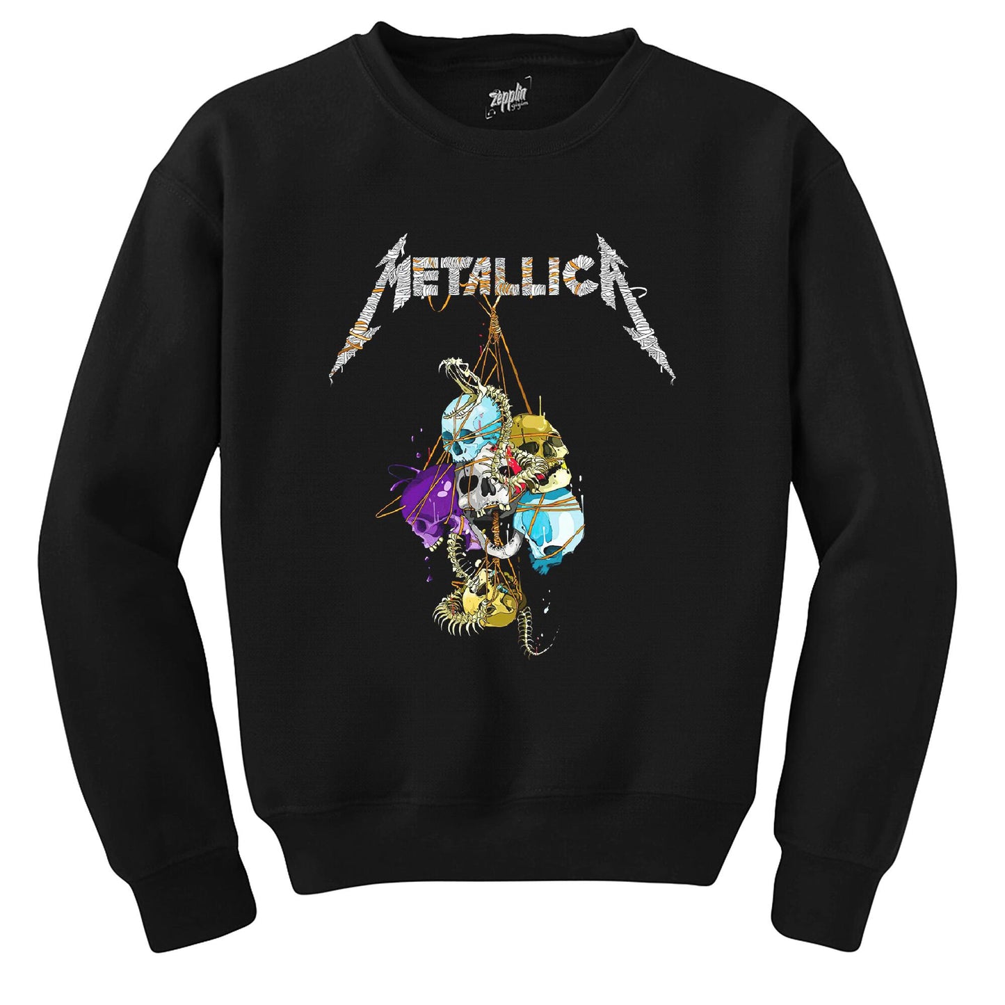 Metallica Skull Siyah Sweatshirt