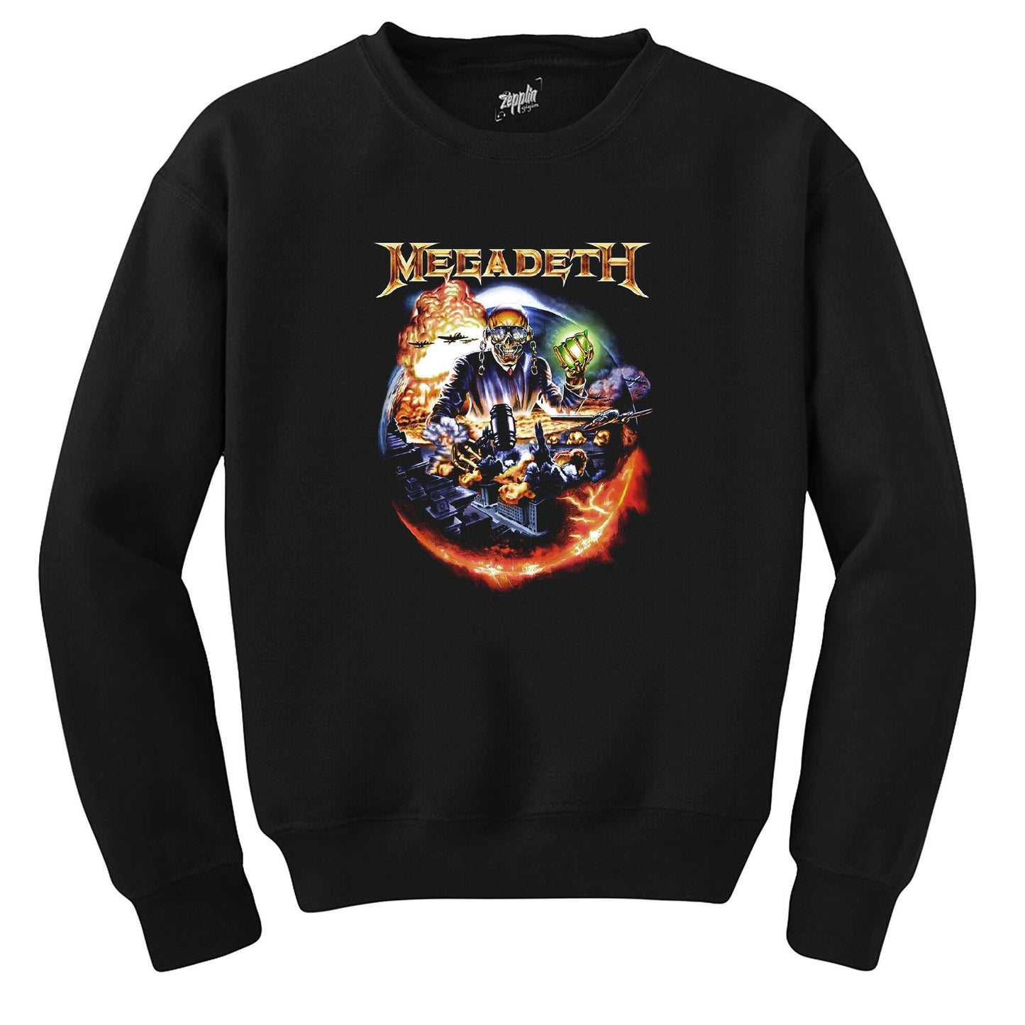 Megadeth Judge Skull Siyah Sweatshirt