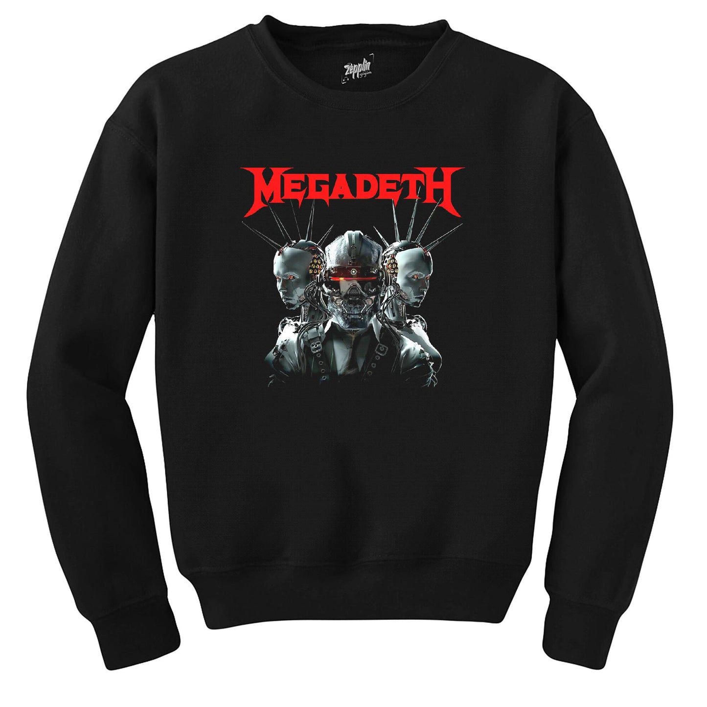 Megadeth Robot Siyah Sweatshirt