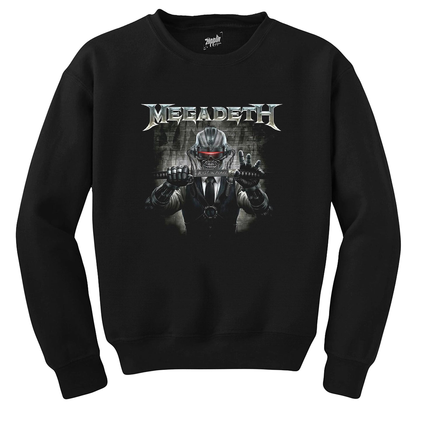 Megadeth Rust in Peace 2 Siyah Sweatshirt