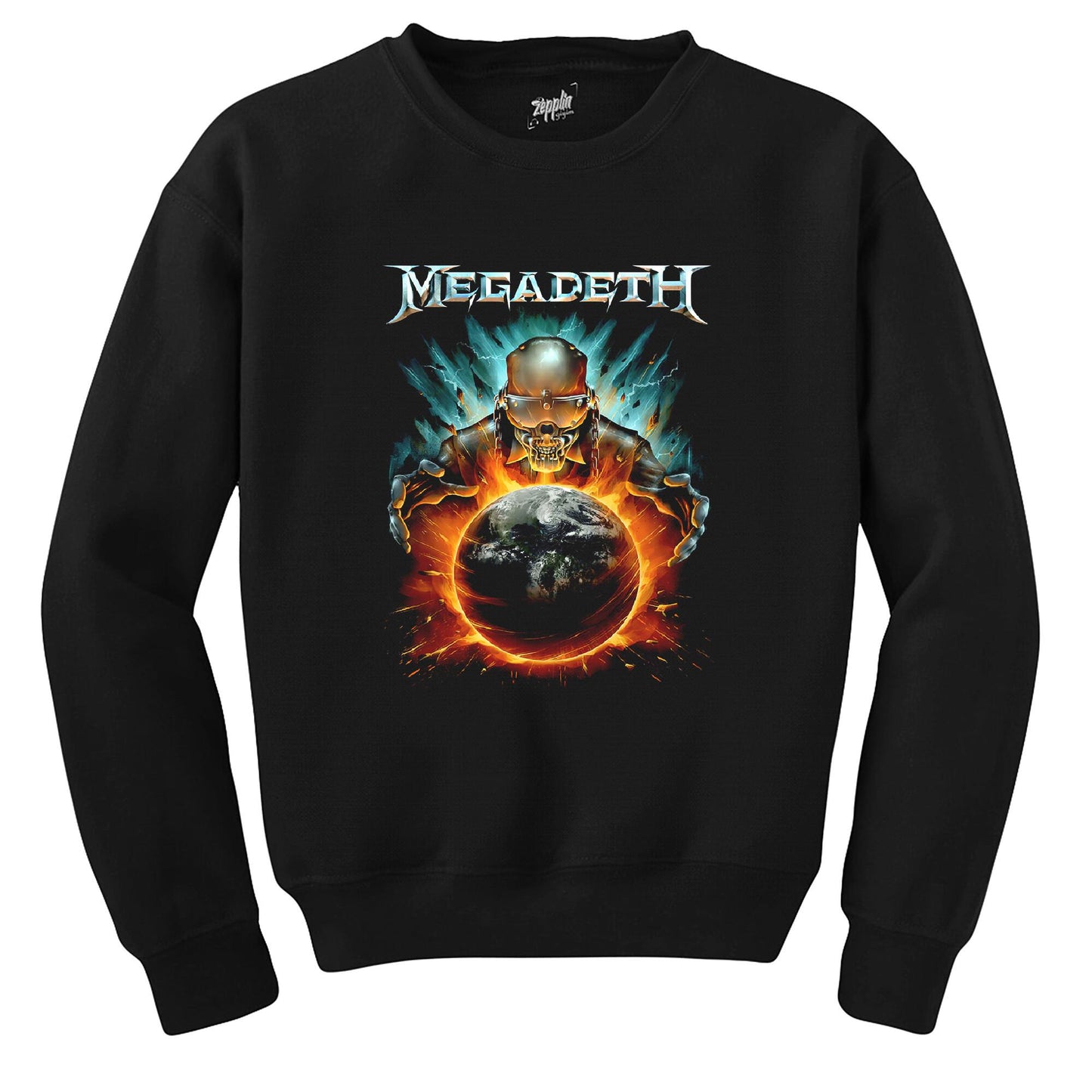 Megadeth World King Siyah Sweatshirt