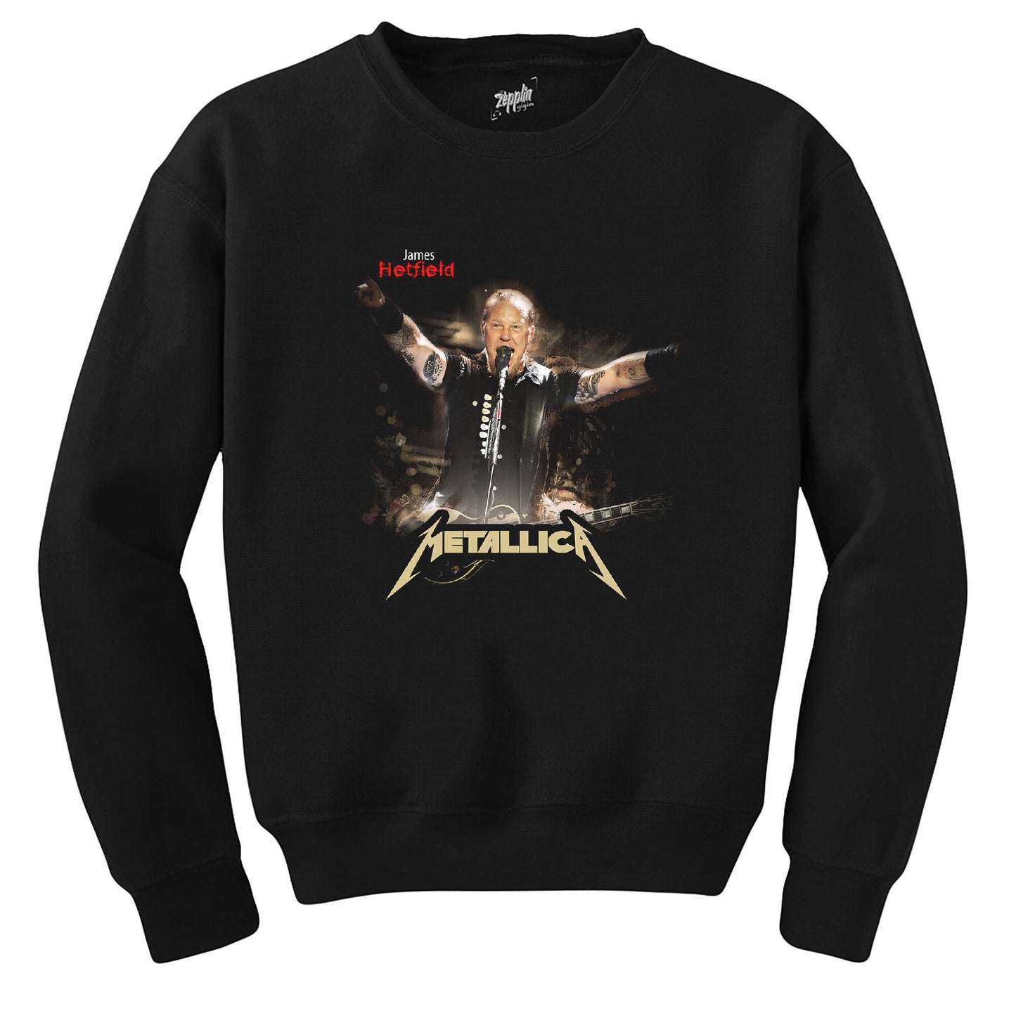 Metallica James Concert Siyah Sweatshirt