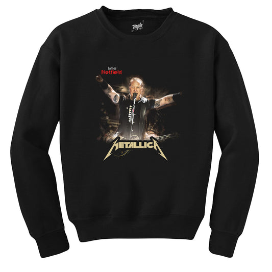 Metallica James Concert Siyah Sweatshirt