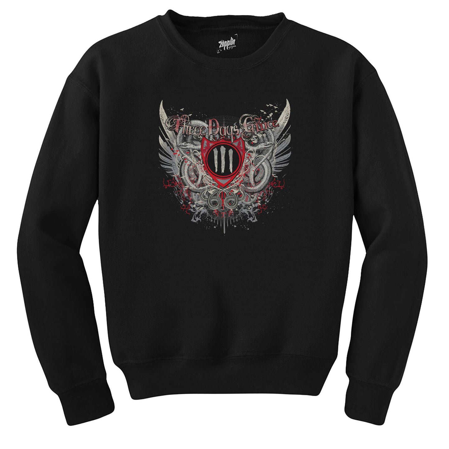 Three Days Grace Siyah Sweatshirt