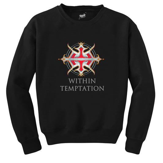 Within Temptation Logo Siyah Sweatshirt