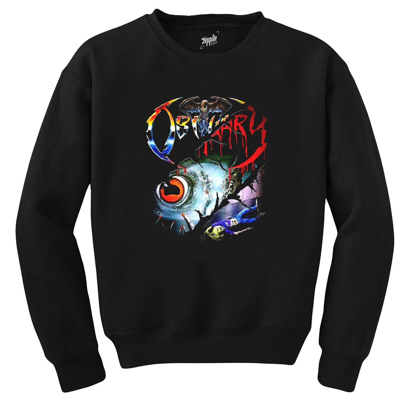 Obituary Cover Siyah Sweatshirt