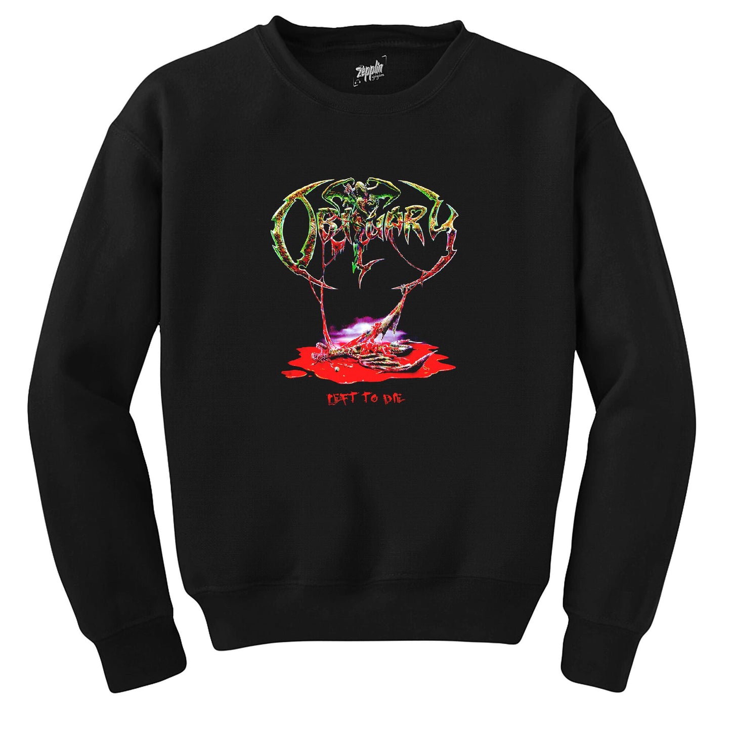 Obituary Life To Die Siyah Sweatshirt