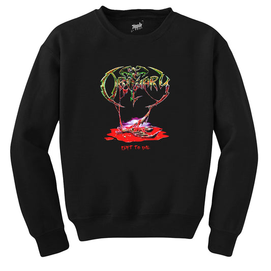 Obituary Life To Die Siyah Sweatshirt