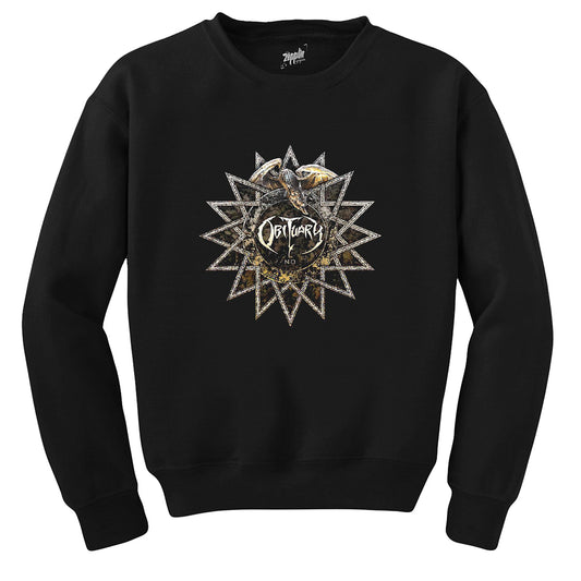 Obituary No Siyah Sweatshirt