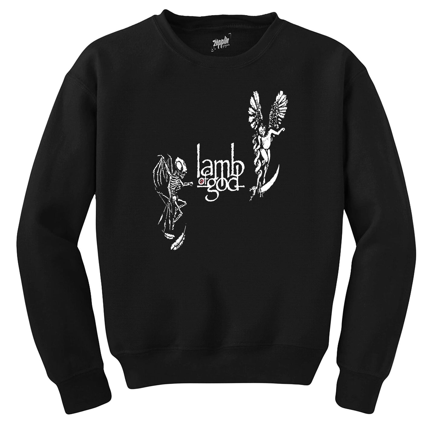 Lamb Of God Devil and Angel Siyah Sweatshirt
