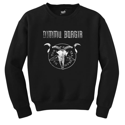 Dimmu Borgir Graphic Siyah Sweatshirt