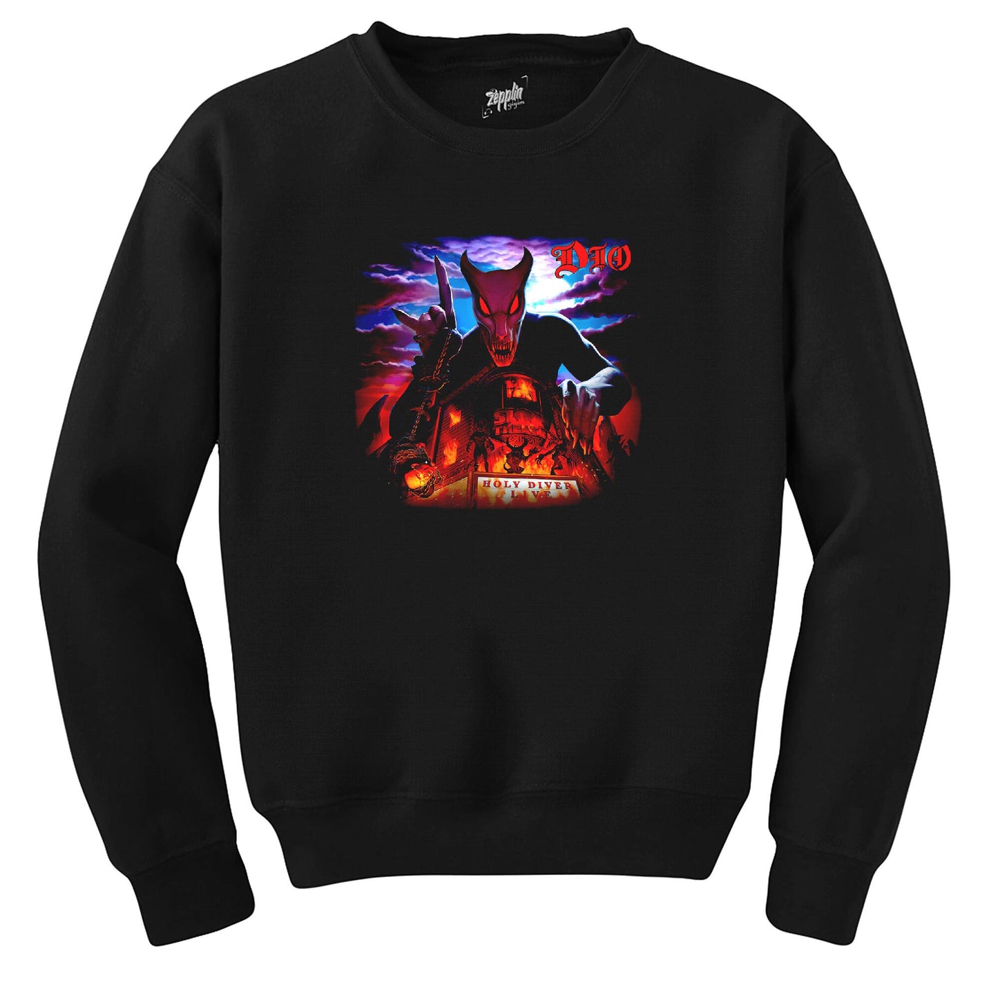 Dio Holy Diver Live Siyah Sweatshirt