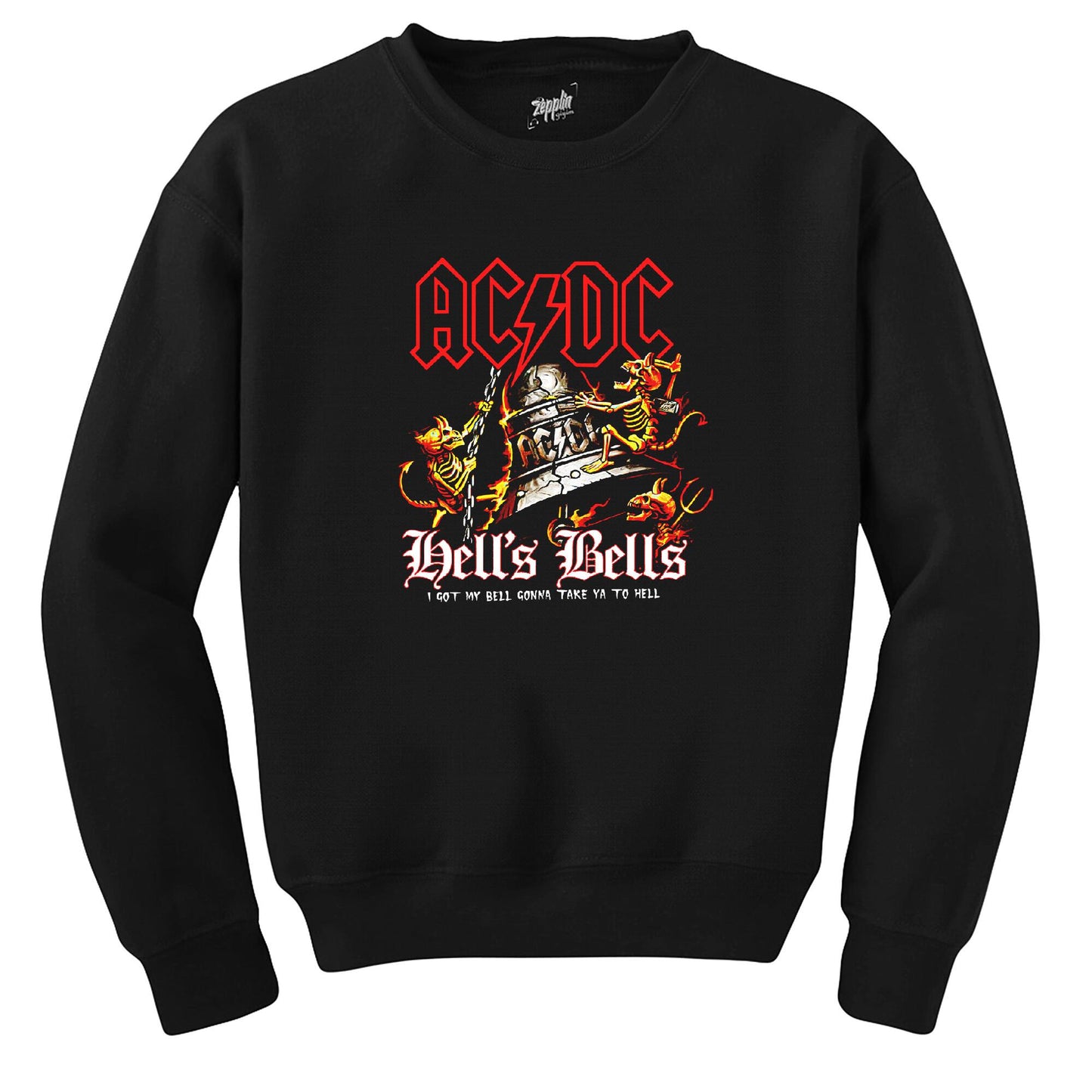 AC DC Hells Bells Siyah Sweatshirt