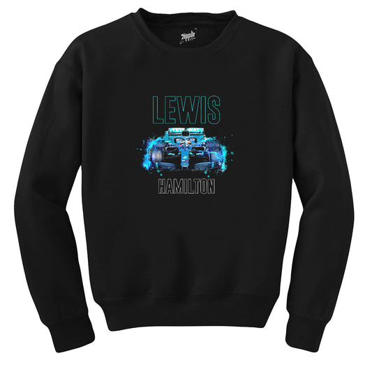 F1 Lewis Hamilton Car Siyah Sweatshirt