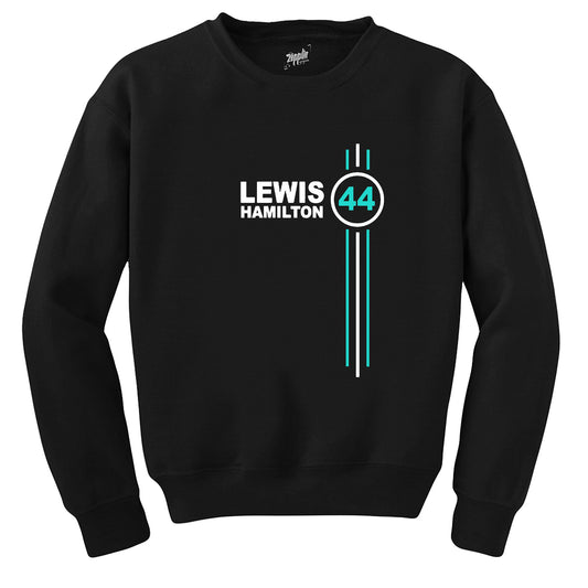 F1 Lewis Hamilton 44 Siyah Sweatshirt