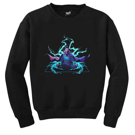 Dr. Strange Power Siyah Sweatshirt