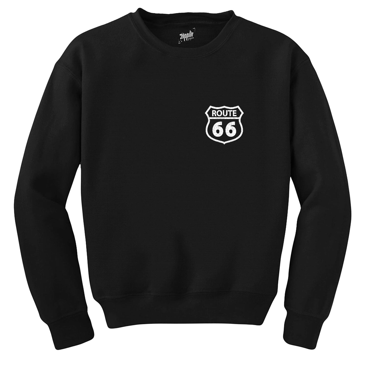 Route66 Logo Siyah Sweatshirt