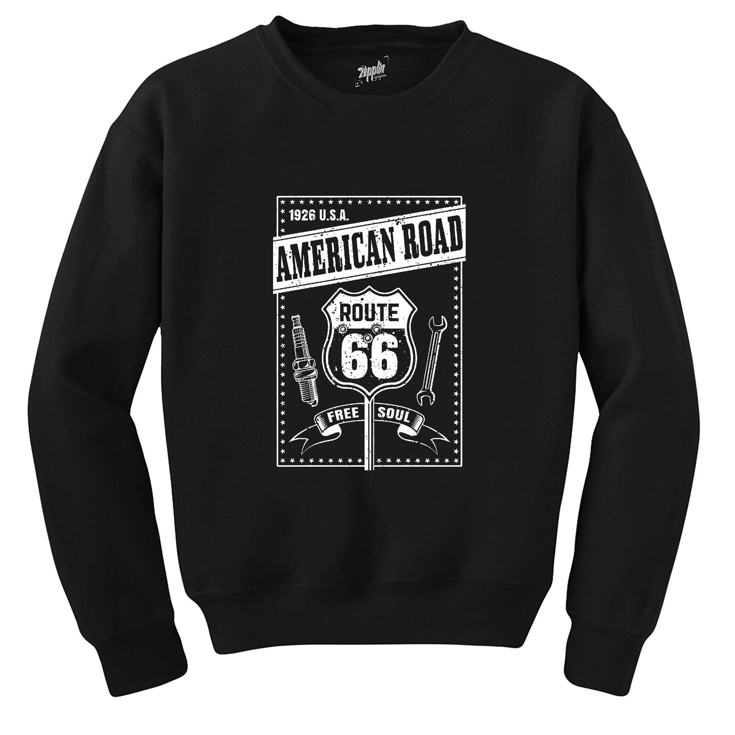 Route66 Free Soul Siyah Sweatshirt