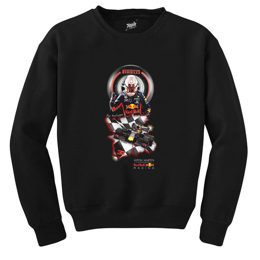 F1 Max Verstappen Pirelli Siyah Sweatshirt