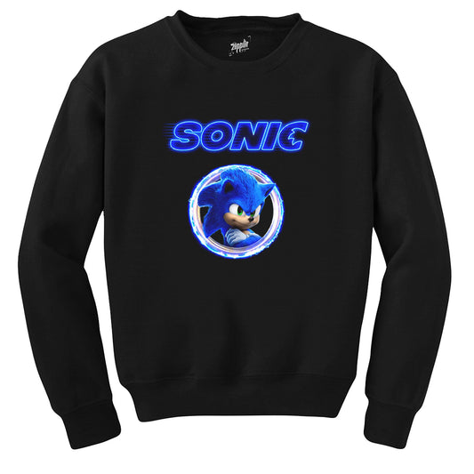 Sonic Light Circle Siyah Sweatshirt