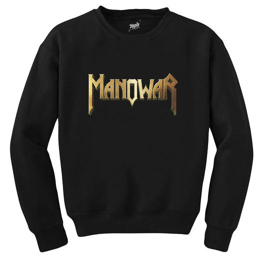 Manowar Gold Siyah Sweatshirt