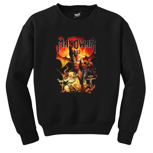 Manowar Hoev Siyah Sweatshirt