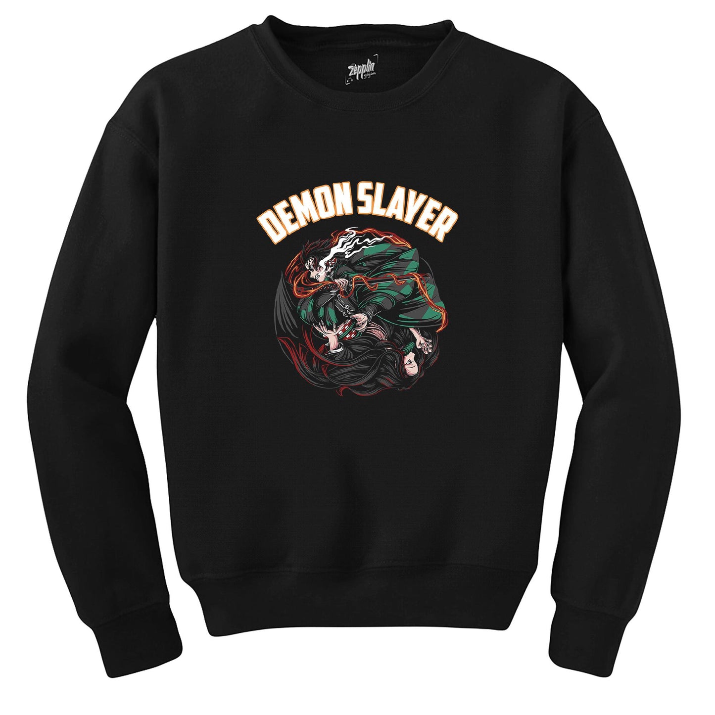 Demon Slayer Siyah Sweatshirt
