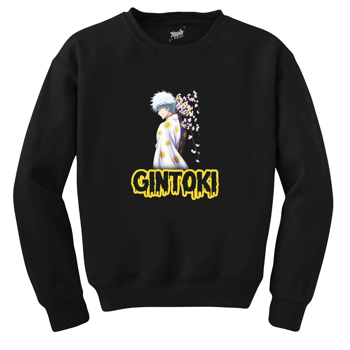 Gintama Sakata Gintoki Siyah Sweatshirt