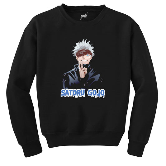 Jajutsu Kaisen Gojo Satoru Siyah Sweatshirt