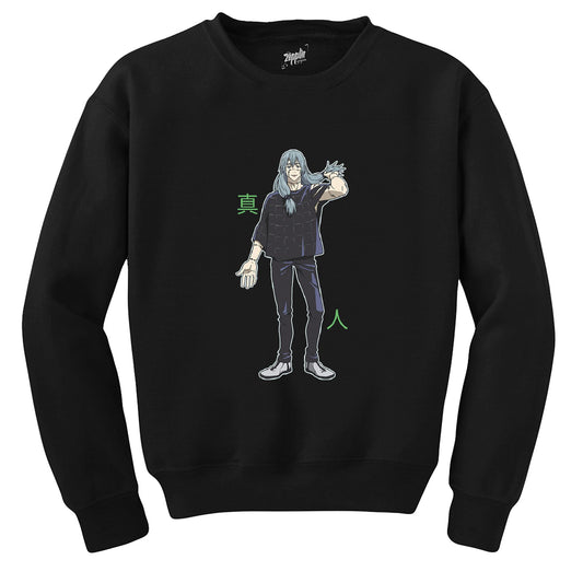 Jajutsu Kaisen Mahito Siyah Sweatshirt