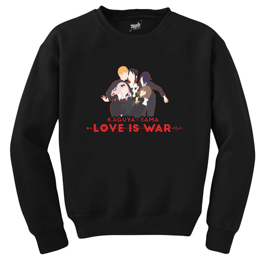 Kaguya Sama Siyah Sweatshirt