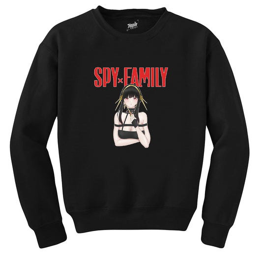 Spy x Family Yor Forger Siyah Sweatshirt
