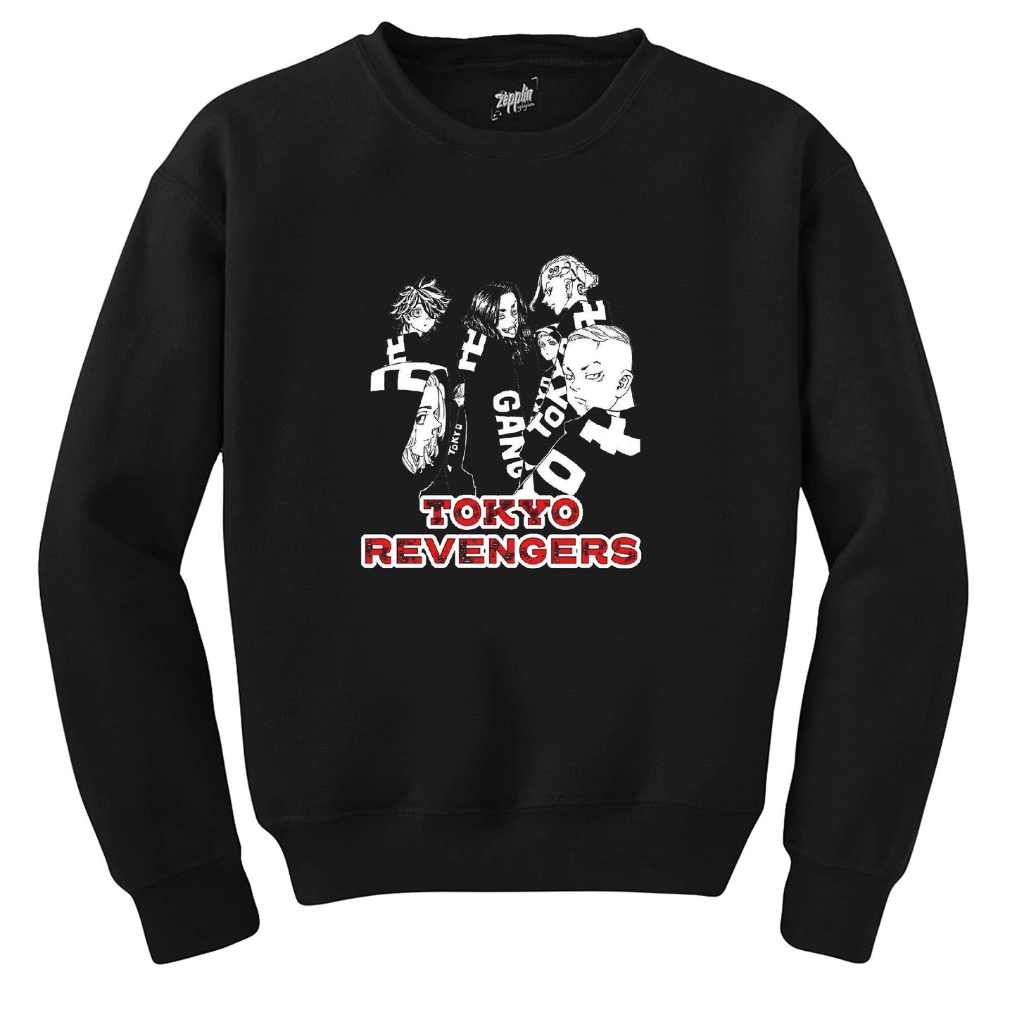 Tokyo Revengers Characters Siyah Sweatshirt