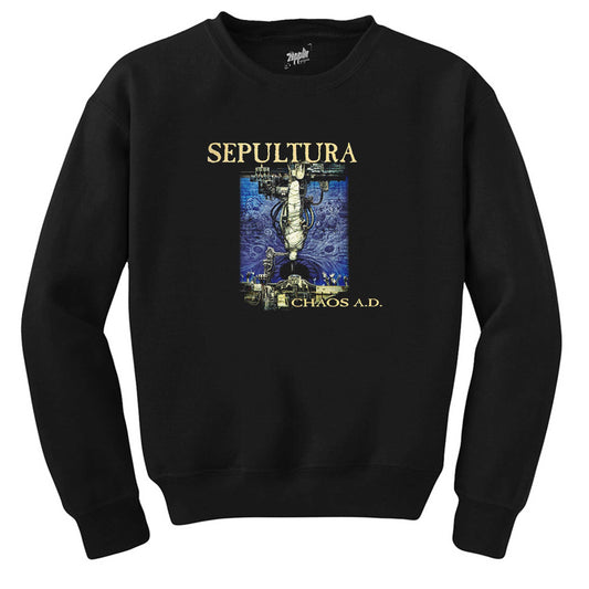 Sepultura Chaos A.D. Siyah Sweatshirt