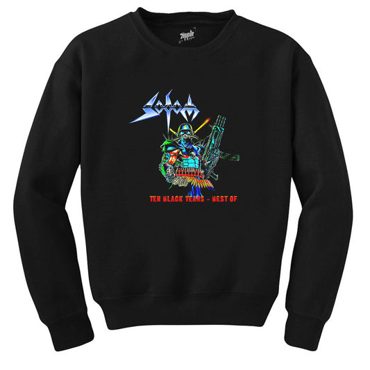 Sodom Ten Black Years Siyah Sweatshirt