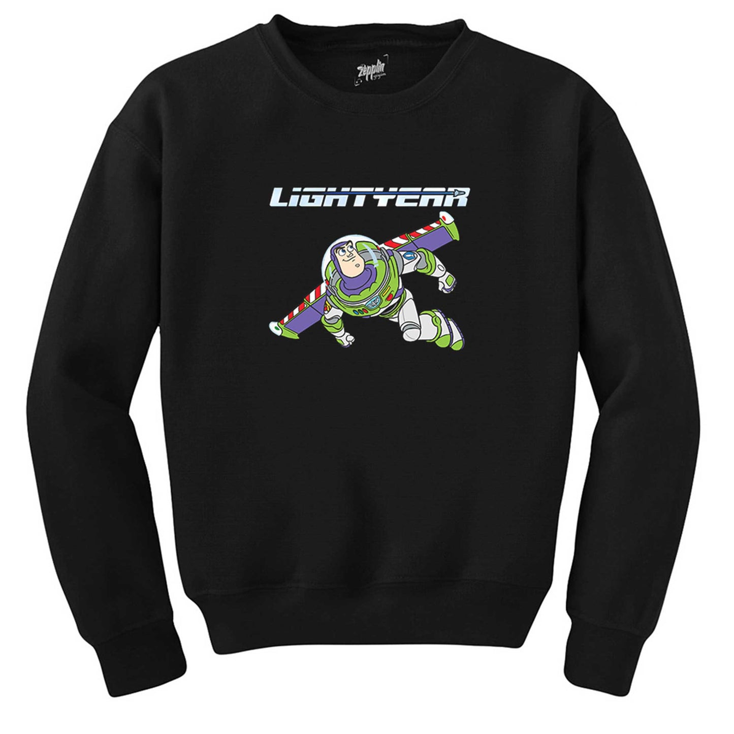 Buzz Lightyear Flying Siyah Sweatshirt