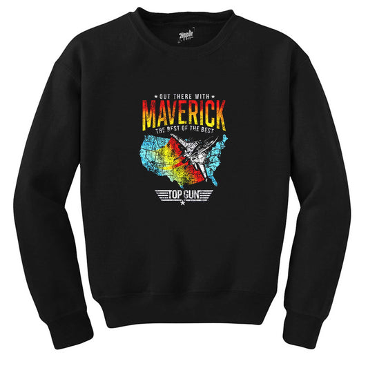 Top Gun Maverick The Best Siyah Sweatshirt