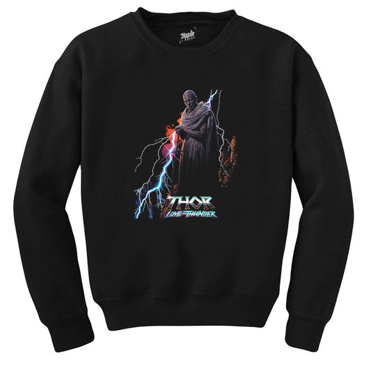 Thor Love And Thunder Gorr Siyah Sweatshirt
