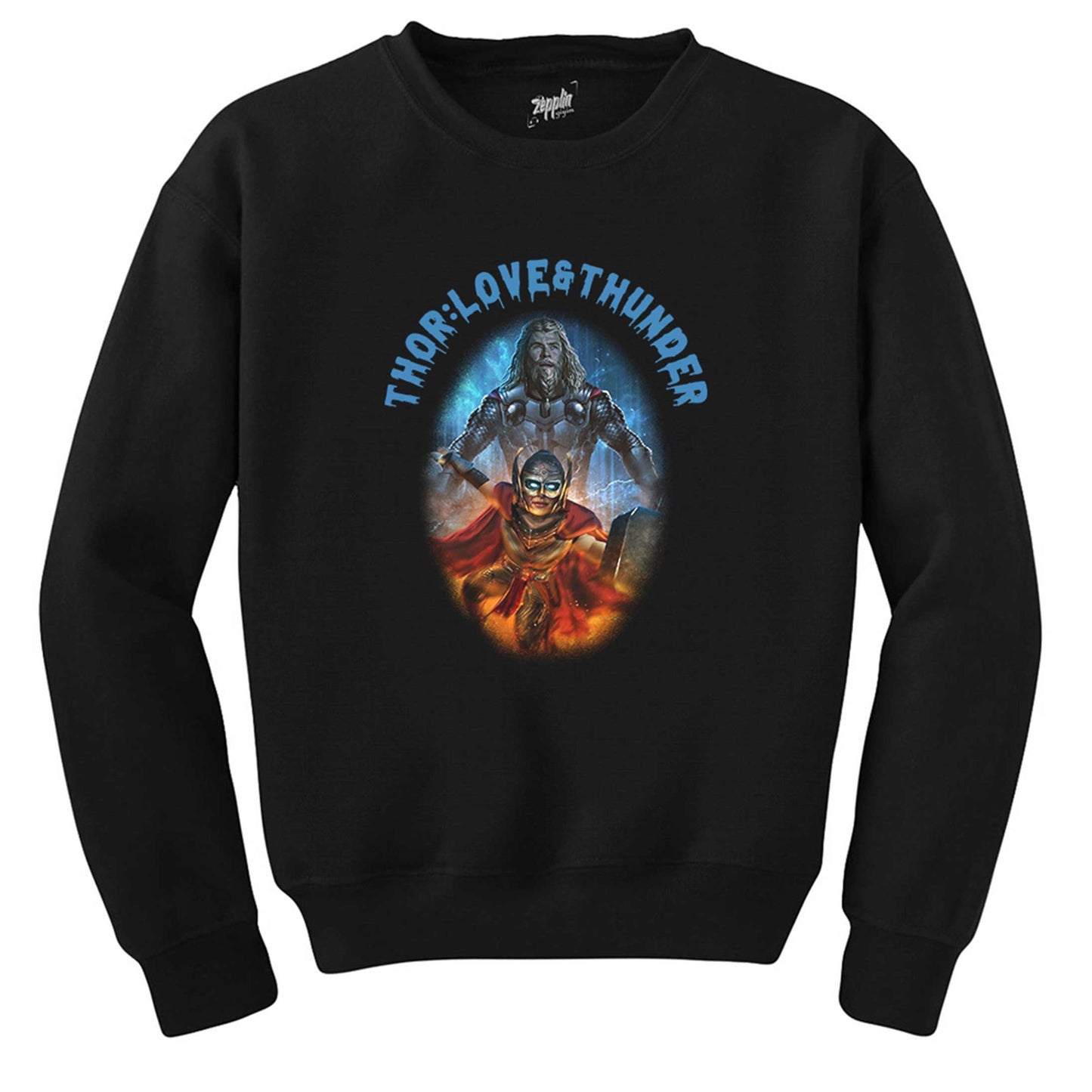 Thor Love And Thunder Jane Foster Banner Siyah Sweatshirt