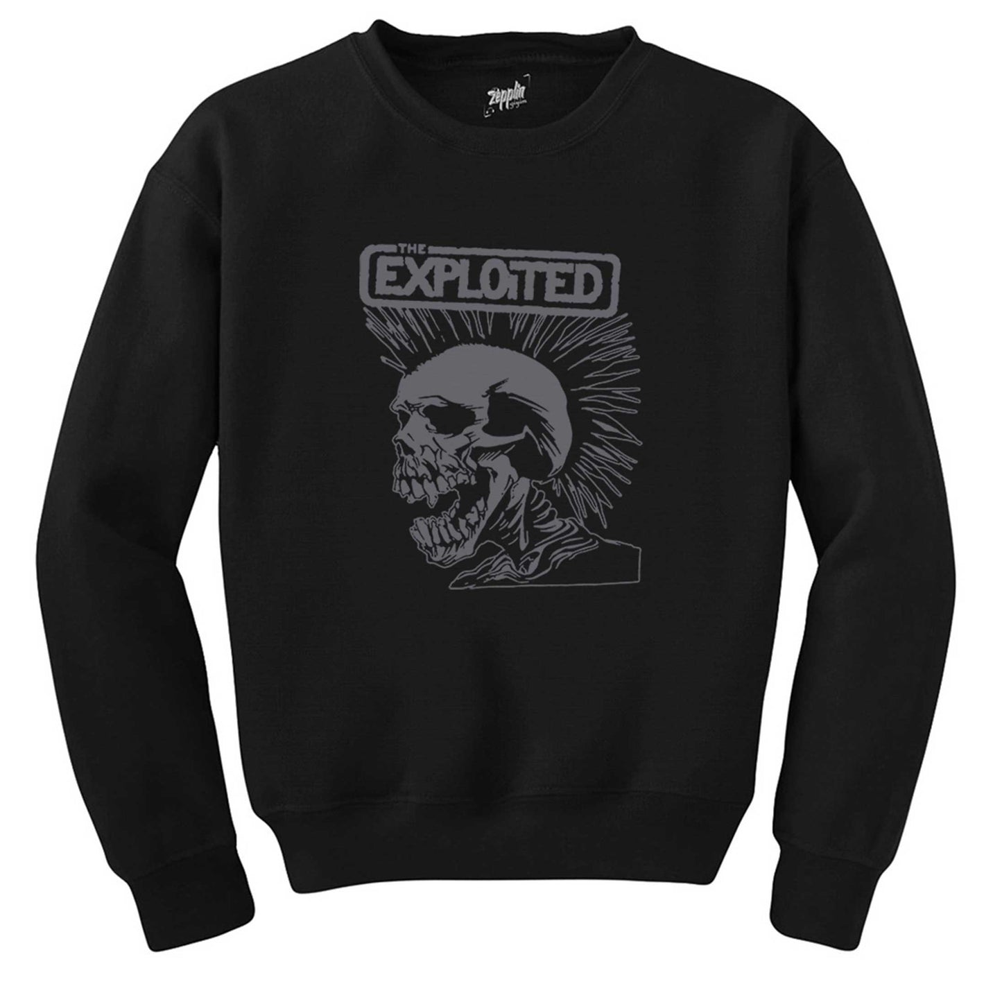 The Exploited Skull Siyah Sweatshirt