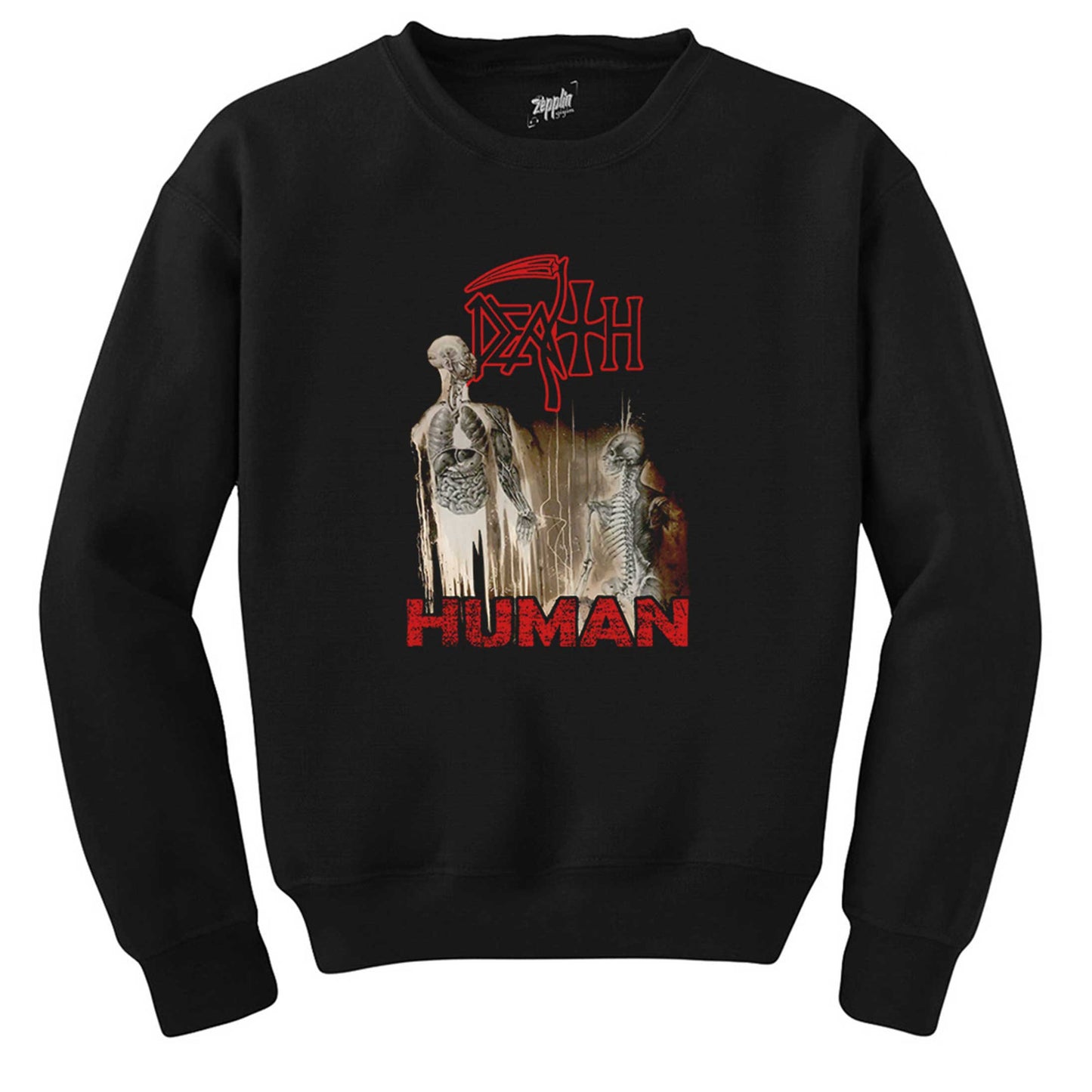 Death Human Siyah Sweatshirt